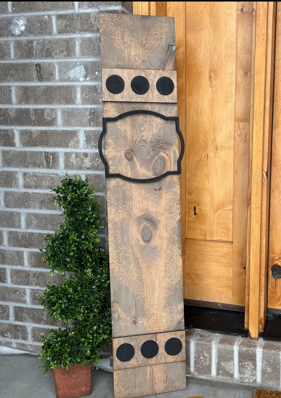 Enter If You Dare Porch Leaner