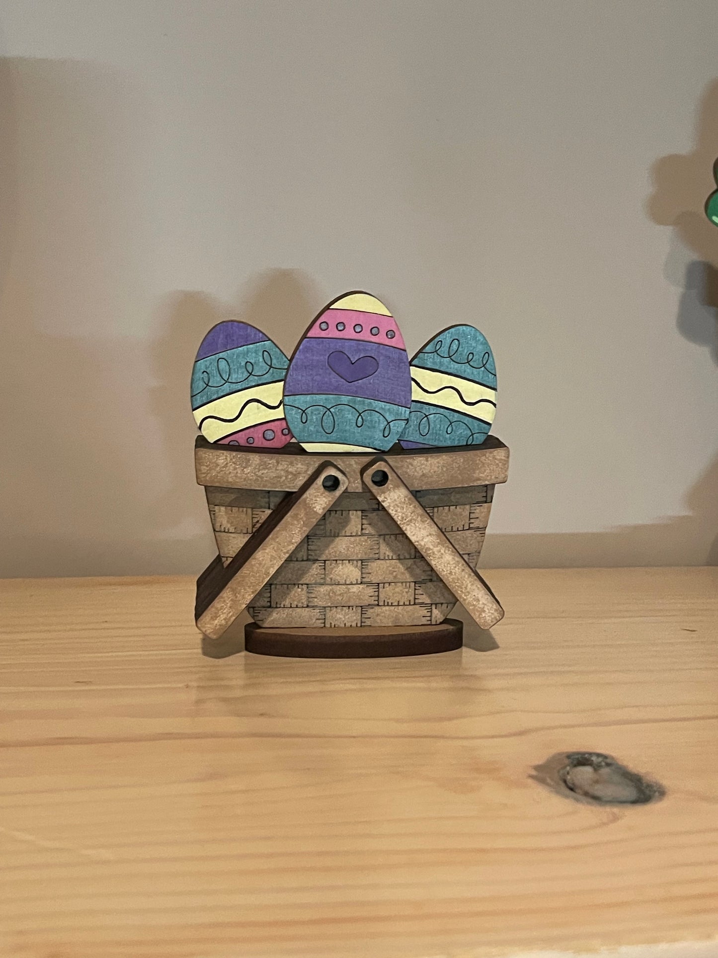 Interchangeable Easter Theme Decor for Weaved Basket