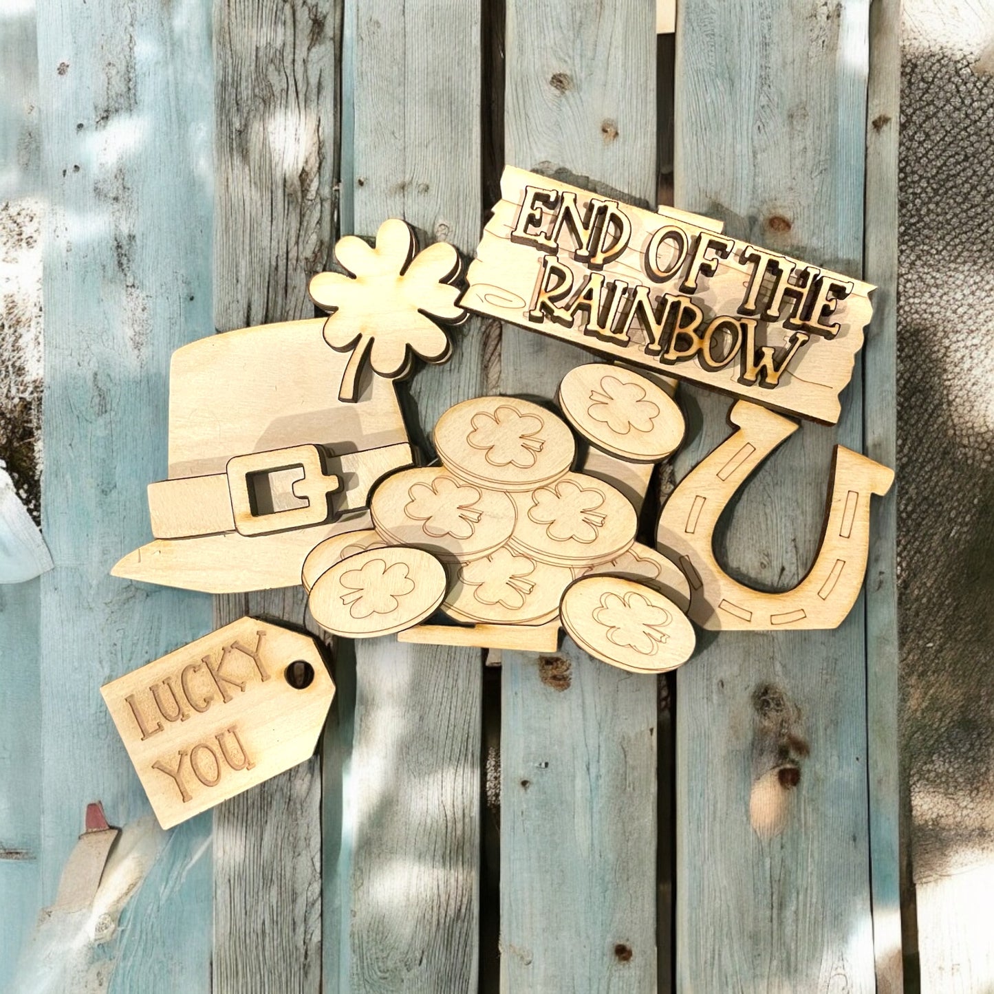 Interchangeable St Patrick’s Day Theme Decor for Weaved Basket