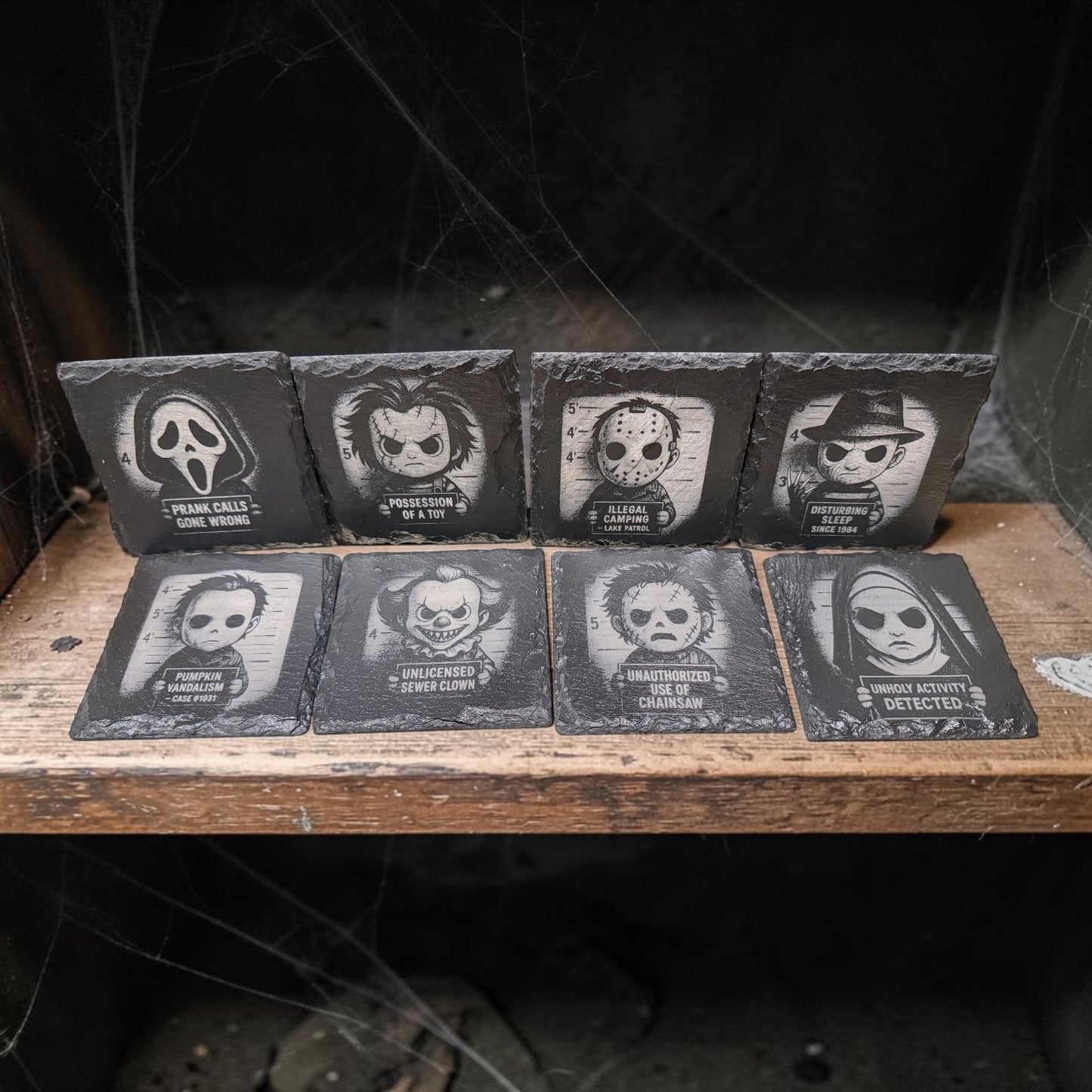 Jail Birds Horror Coaster Set