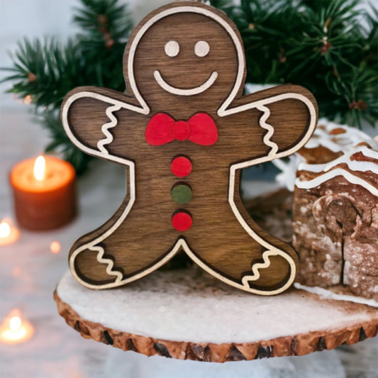 Gingerbread Man Tier Tray Decor