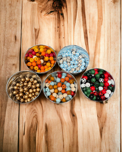 Wood bead garland