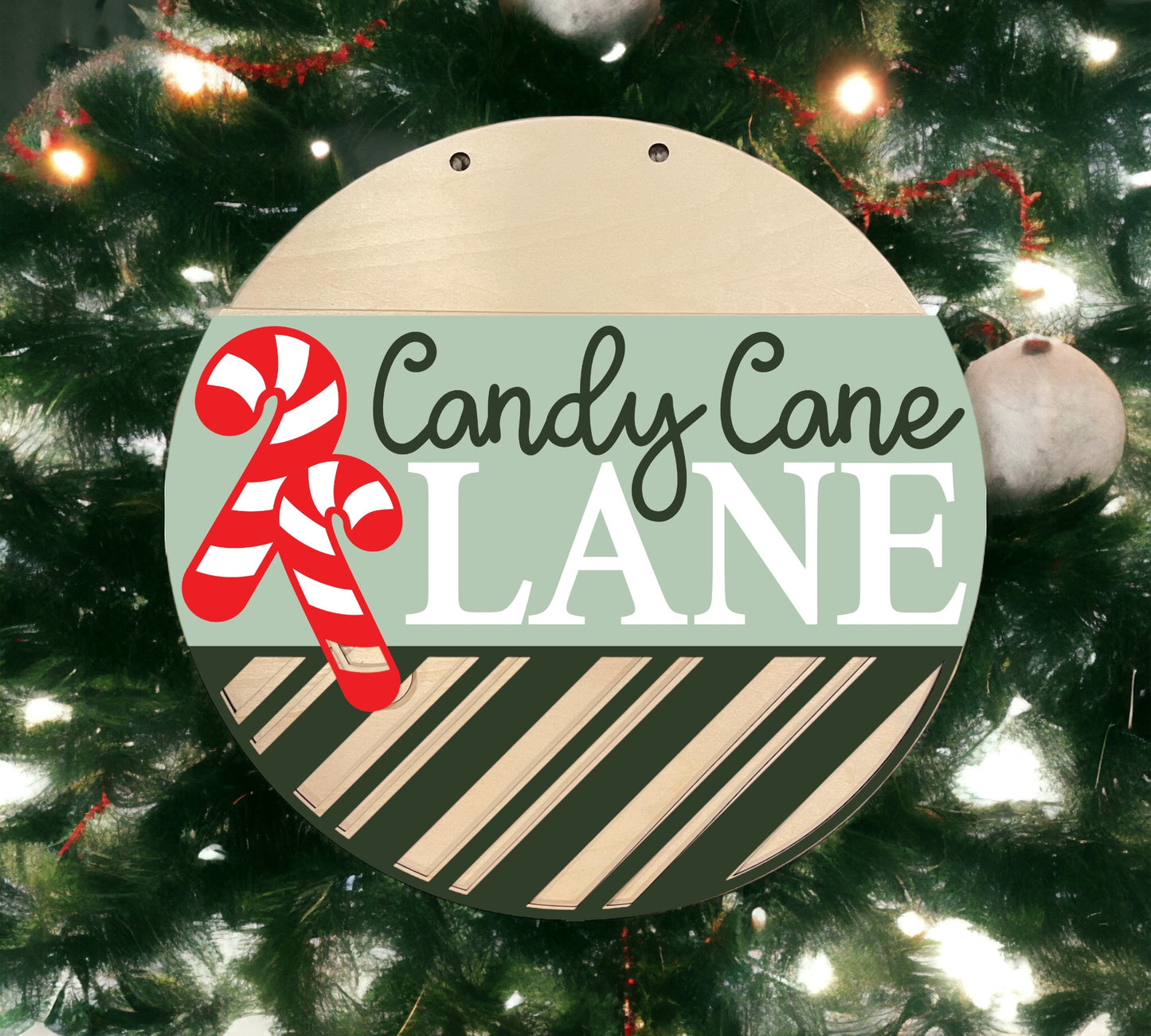 Candy Cane Lane Round