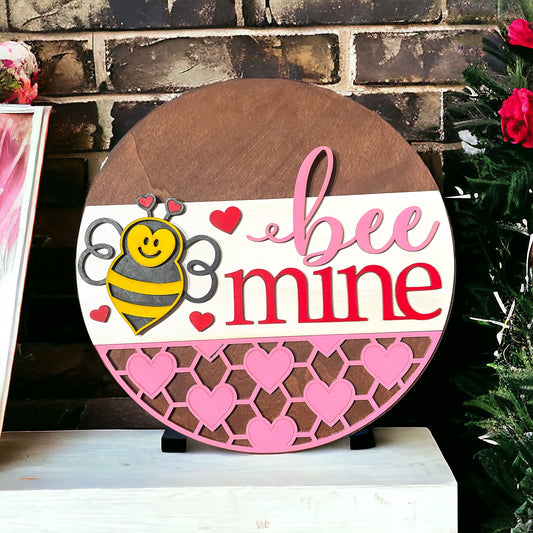 Bee Mine Wood Round