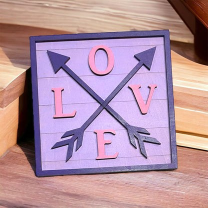 Love Arrow Tier Tray Sign