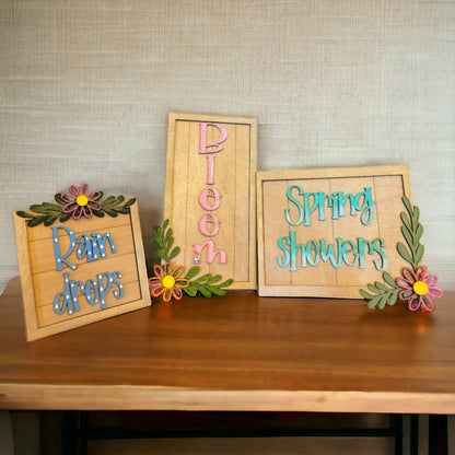 Spring Trio Signs