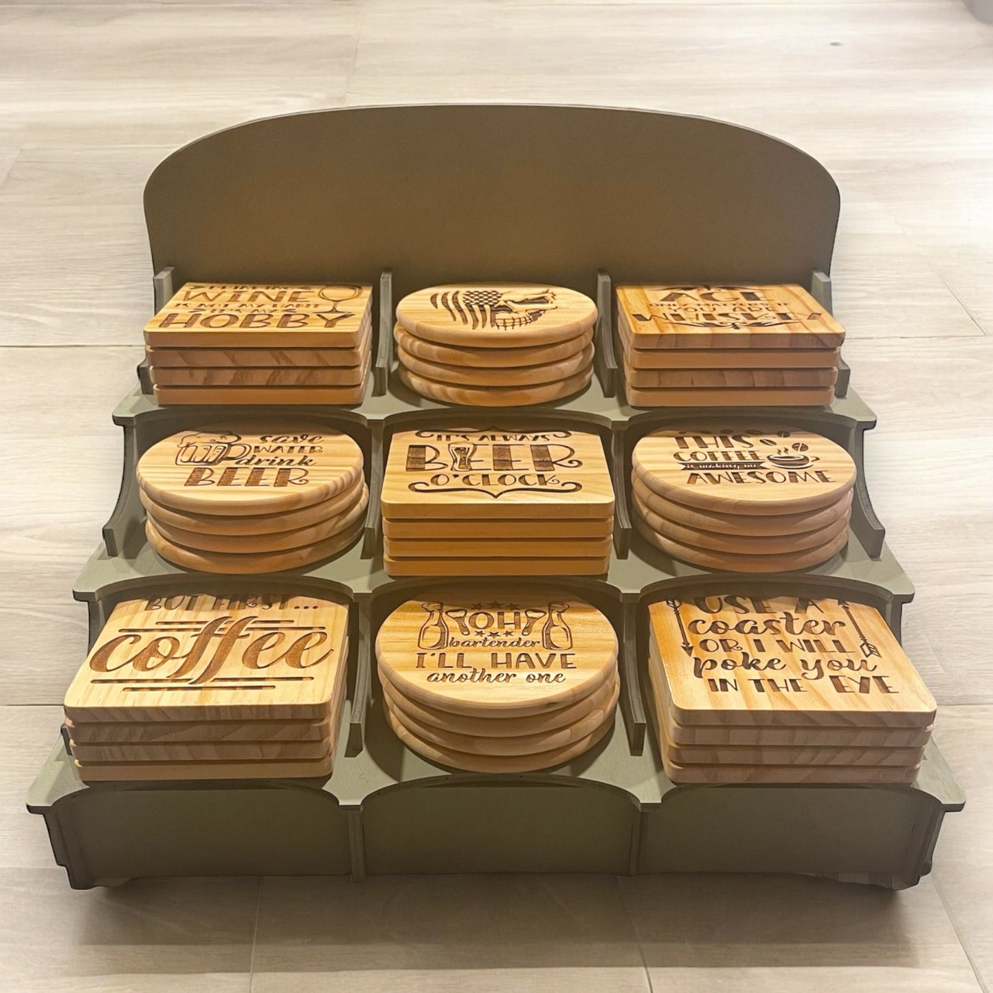 Wood Coaster Sets