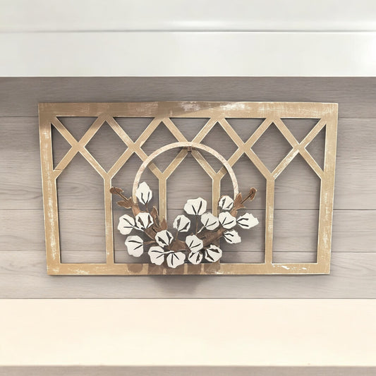 Rustic frame with Wreath