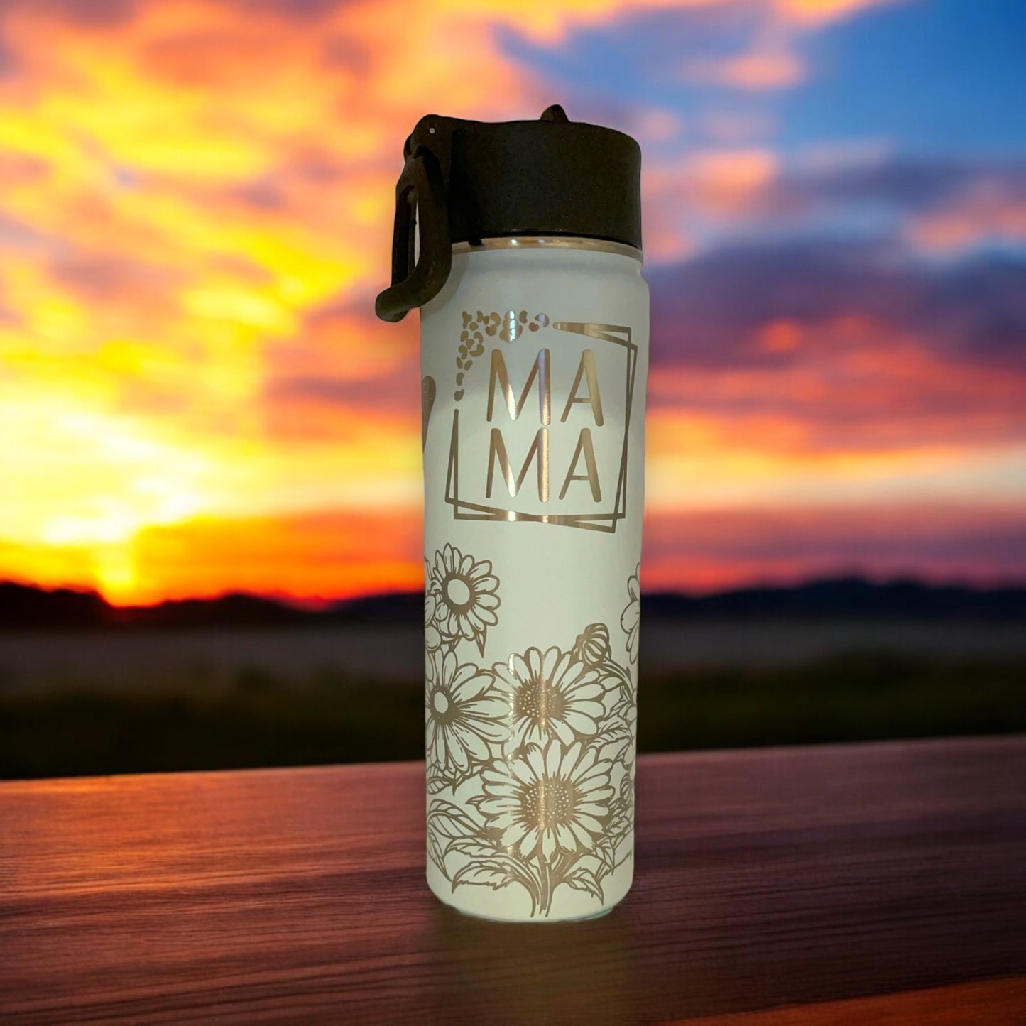 Mama Flower and Butterfly Tumbler