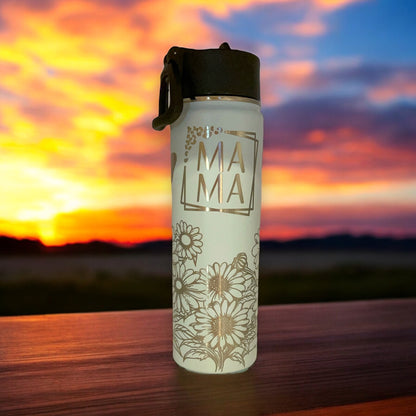 Mama Flower and Butterfly Tumbler