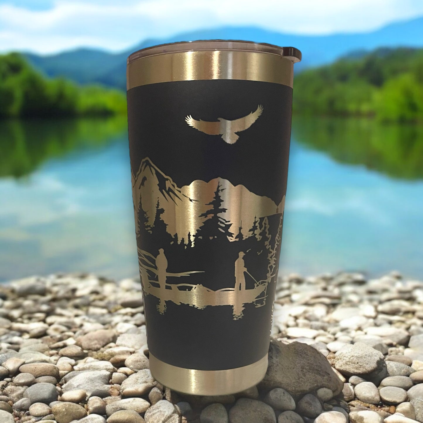 Gone Fishing 20 oz Tumbler