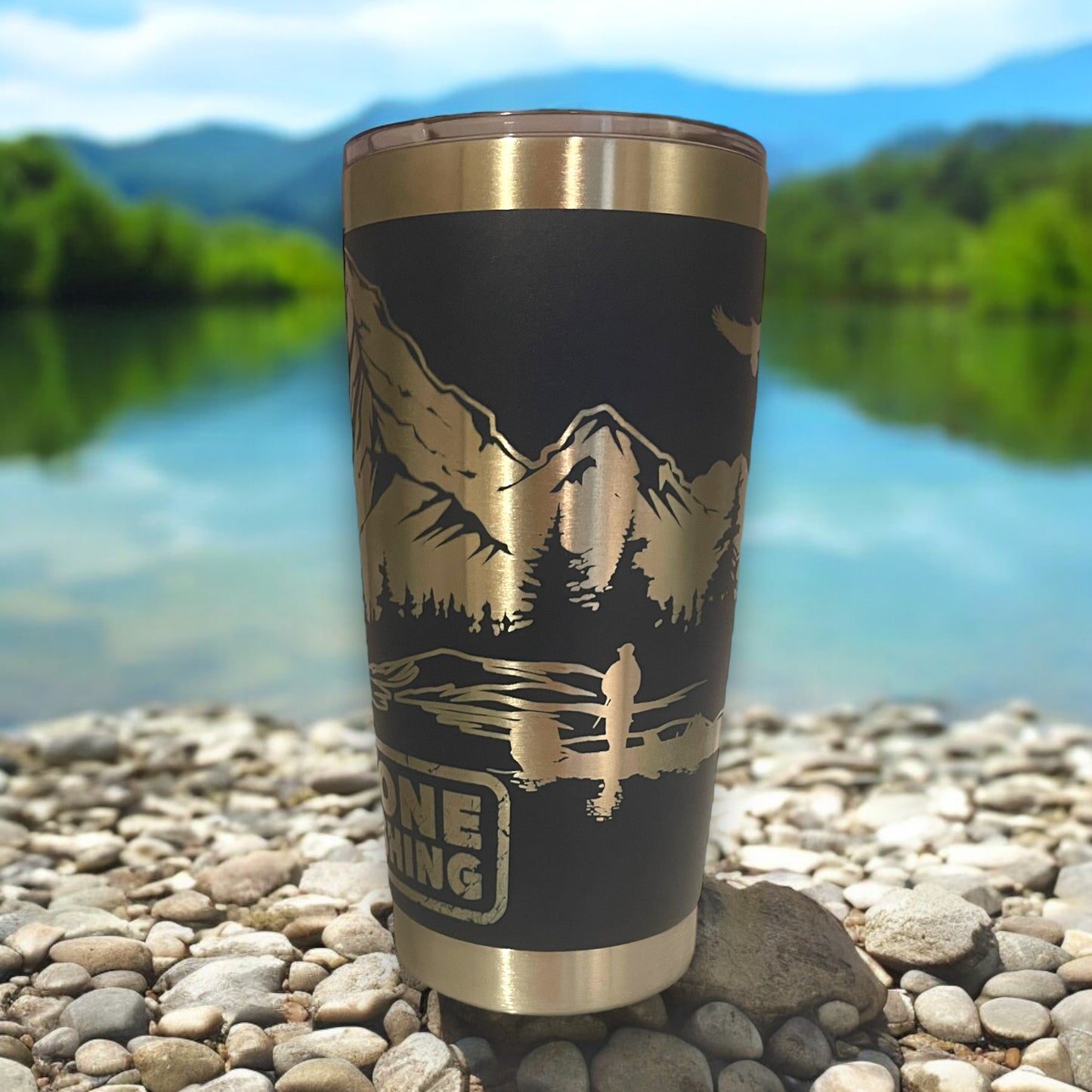 Gone Fishing 20 oz Tumbler