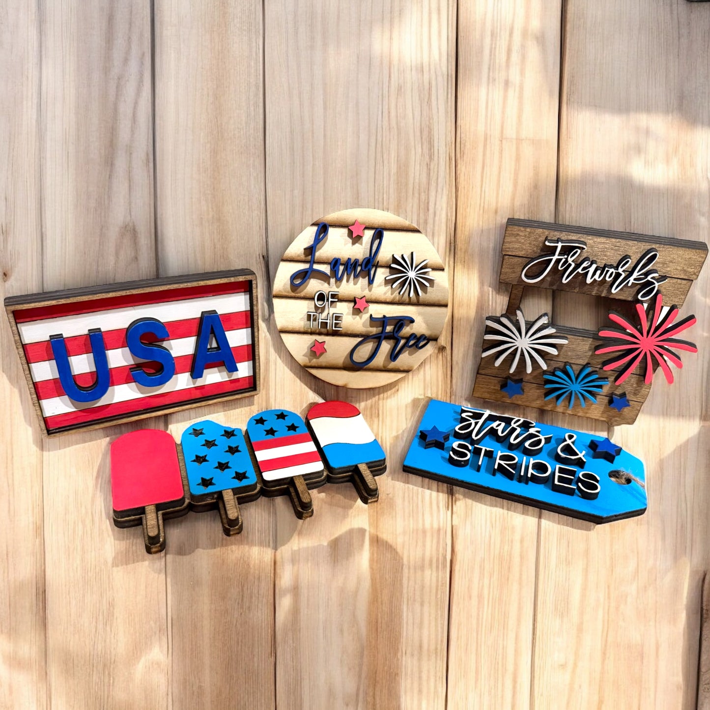 Land of the Free Tier Tray Set