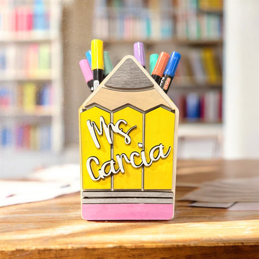 Pencil shaped pencil holder