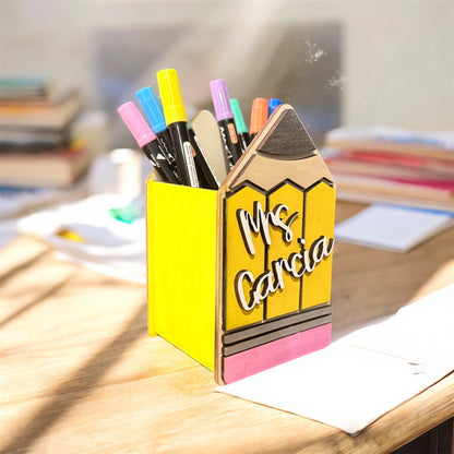 Pencil shaped pencil holder